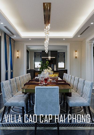 Thiết kế nội thất biệt thự Villa Hải Phòng sang trọng, đẳng cấp