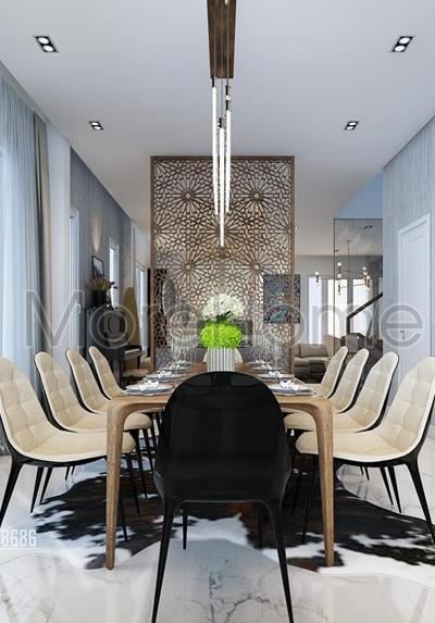 Thiết kế nội thất biệt thự song lập hiện đại tại Vinhomes Riverside - chị Bình