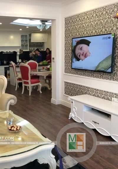 Thi công nội thất chung cư tân cổ điển tại Mandarin Garden - Nhà Anh Dũng