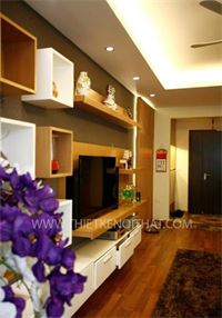 Thi công nội thất chung cư hiện đại Mandarin Garden - Chị Hiền