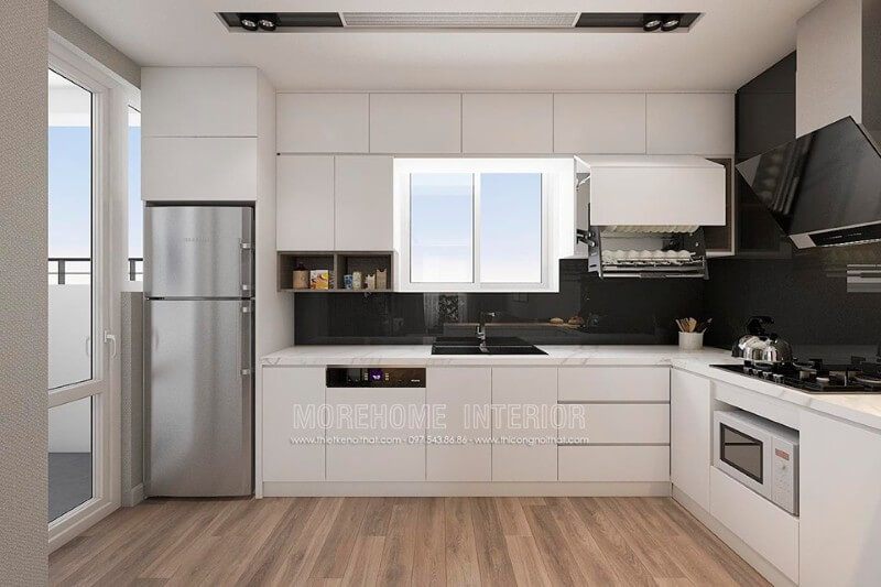 Mẫu tủ bếp gỗ công nghiệp đẹp và ấn tượng